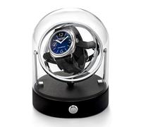 DEWEGER- Orbit Single Watch Winder for Mechanical Watch Quiet Motor Fit Lady Man for Rolex and Most, Silver, Fashion