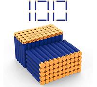 DEWEL 100pcs gun bullets, Blue Dart Refill Foam Bullets for Nerf N-strike Elite Series,Toy Guns Bullets Darts Refill Compatible with All Elite Blasters,Outdoor Games Spors（7.2cm）