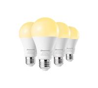DEWENWILS 4-Pack Dimmable LED A19 Light Bulb, Soft White Light with Warm Glow, 800-Lumen, 3000-Kelvin, 9-Watt (60-Watt Equivalent), E26 Medium Screw Base, UL Listed