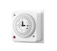 DEWENWILS Immersion Heater Timer, 24 Hour Energy Saving Timer Switch, 16A/3680W, for Lights, Heaters, Home Appliances