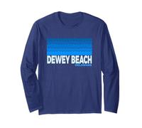 Dewey Beach DE - Dewey Beach Delaware Aquatic Long Sleeve T-Shirt