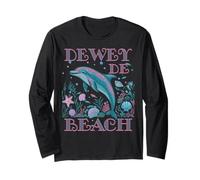 DEWEY BEACH DE DOLPHIN LOVER COLORFUL BEACH SOUVENIR Long Sleeve T-Shirt