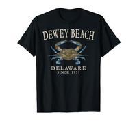 Dewey Beach Delaware Crab Town Since 1931 Ivory Letters Value Graphic T-Shirt