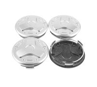DewFlew 4Pcs 75mm(2.95in) Center Caps For Alloy Wheels Compatible For S2A-NO S2A-JO S2A-AO S2000 S300 S350#610C6010K74#2204000125 Silver(4Pcs Silver)