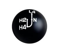 DEWHEL 2 1/8" Ball Round Classic Engraved 4x4 Transfer Case Shifter Knob Aluminum Compatible with Toyota Truck Hilux 4Runner Tacoma RF1A VF