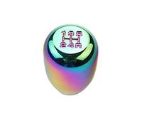Dewhel 5 Speed Manual Gearbox Shift Knob M12x1.25 Screw On Aluminum for Subaru Toyota Scion (Neo-Chrome)