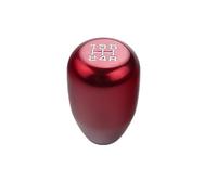 DEWHEL 5 Speed Manual Gearbox Shift Knob M12x1.25 Screw On Aluminum for Subaru Toyota Scion (Red)