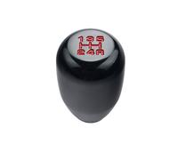 DEWHEL 5 Speed Manual Shift Knob M10x1.25 Screw On Aluminum for Nissan Mazda Mitsubishi (Black)
