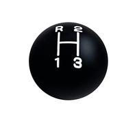 DEWHEL Aluminum 3 Speed Shifter Shift knob Black 5/16"-24 Compatible with 1941-1978 Jeep CJ T90 T14 T15 T150 White