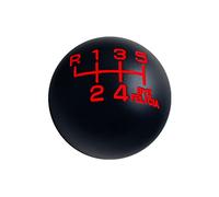 DEWHEL Black/Red Weighted Bye Felicia Shift Knob 6 Speed Short Throw Shifter M10X1.5 M12X1.25 M10X1.25 M8X1.25 Adapter Thread Reverse on Top Left