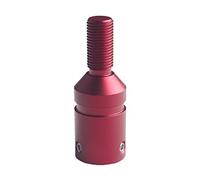 DEWHEL Custom Aluminum Universal Shift knob Shifter Adapter for Non Threaded Shifters BMW Mini M12X1.25 (Red)