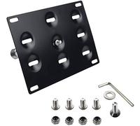 Dewhel Front Bumper Tow Hook License Plate Mount Bracket Holder Bolt On No-Drill Modification Tow Eye LP Holder for Volkswagen MK7 VII Golf GTI 2015-Up