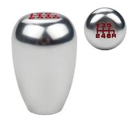 DEWHEL JDM Racing Type R Style 6 Speed 6MT Manual Gear Stick Shift Knob Compatible with Honda Civic Accord S2000 Acura Integra (Silver)