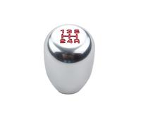DEWHEL JDM Universal 5 Speed Manual Shift Knob M10x1.5 Screw On Silver
