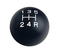 DEWHEL Manual Black/White Vintage Shift Knob 5 Speed Short Throw Shifter Selector 12X1.75