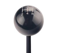 DEWHEL Round Ball Billet M12x1.25 5 Speed Short Throw Shifter Shift Knob MT Manual Gearbox Screw On Black