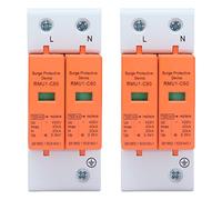 DEWIN 2P Surge Protective Device, 2Pcs House Surge Protection AC Arrester Protector Home Circuit Breaker 420V RMU1-C20/40/60(40kA)