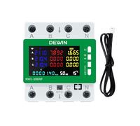 DEWIN 3 Phase WiFi Smart Electricity Meter, KWS-306WF Tuya WiFi 3 Phase 4 Wire Voltmeter and Ammeter Energy Meter DIN Rail with APP Remote Control 80A AC 230V