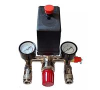 DEWIN Air Compressor Pressure Switch, with Dual Gauge Pump Pressure Control Valve Parts Assembly 220V 380V