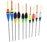 DEWIN Colorful Fishing Floats, 10pcs Bobbers for Saltwater & Freshwater, Including Light to Heavy Floats & 4 Colors
