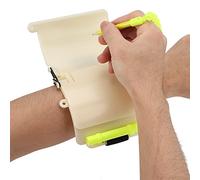 DEWIN Diving Writing Slate, Dive Wrist Writing Slate 3 Panels Luminous Dive Writing Slate with Adjustable Wrist Strap and Pencil Convenient Underwater Communication Tool for Diving Swimming