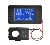 DEWIN Energy Meter Monitor, PZEM-022 AC80-260V 100A LCD Digital Ammeter Voltmeter Voltage Current Power Monitor with Open CT