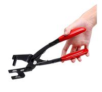 DEWIN Exhaust Hanger Pliers, Exhaust Hanger Removal Tool 11in Universal Ergonomic Muffler Rubber Exhaust Hanger Removal Plier Grommet Puller for Removing Rubber Grommets 28.5 x 15cm (Black)