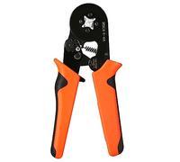 DEWIN Ferrule Crimper Plier,Ferrule Crimping Tool Ratchet Wire Ferrule Crimper Plier Self-adjustable Ratchet Wire Terminals Crimper for AWG (Size : 23-7(HSCE 6-4A))