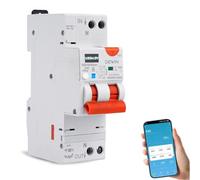 DEWIN FI Circuit Breaker with Automatic Reactivation, Automatic Restart Device 1P+N 40A 30mA Residual Current Device Smart Circuit Breaker with WiFi AC 230V Type A