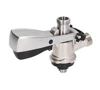 DEWIN G5/8 Beer Keg Coupler, S Type Beer Keg Coupler Stainless Steel Beer Barrel Distributor Faucet Brewing Accessory