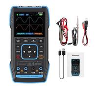 DEWIN Handheld Oscilloscope, 3 in 1 Handheld Digital Oscilloscope Multimeter Signal Generator 2 Channels 10MHz Bandwidth 50MSa/s Sample Rate