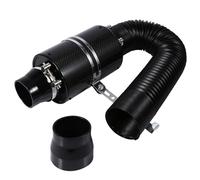 DEWIN Induction Kit - Enclosed Air Filter Universal Car 3" Carbon Fibre Cold Air Filter Feed Enclosed Intake Induction Pipe Hose Kit