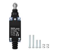 DEWIN Limit Switch, Micro Switch Self-Resetting Direct Pressure Piston Type with Roller Way Switch 6A AC 250V TZ-8112 for Industries such as Garage Doors, Vending Machines, and Machinery