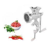 DEWIN Manual Meat Mincer, Household Meat Machine with Tabletop Clamp Grinder Hand Crank Meat Vegetable Mincer Grinding Machine Kitchen Tool Making Pork Fish Sausage