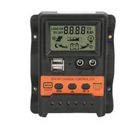 DEWIN Solar Charge Controller, PWM Solar Charge Controller with LCD 12V 24V 30A Dual USB 5V Output Solar Panel Battery Regulator