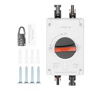 DEWIN Solar PV DC Isolator Switch, Rotary 4P DC Isolator IP66 Waterproof Solar Switch For RVs Ships Houses, 32A 1000V Manual Operation, Basic Style