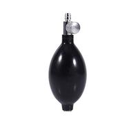 DEWIN Sphygmomanometer Bulb, Replacement Black Manual Inflation Blood Pressure Latex Bulb with Air Release Valve