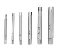 DEWIN Tap Extractor, Steel Broken Head Taps Remover Stripped Screw Tap Extractor Set Bolt Extractor Set(6Pcs/Set)