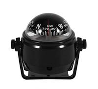 DEWIN Voyager Compass, Boat Compass, Multi-Purpose Sea Marine Bracket Mount Compass Voyager Outside Fits Boat Caravan Truck(Black)