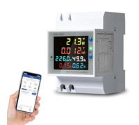 DEWIN WiFi Smart Electricity Meter 6 in 1 AC40-300 V 100A WiFi Electric Consumption Meter WiFi on DIN Rail Suitable for Power Systems