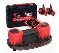 DEWINNER 12" Electric Glass Suction Cups, 4500mAh Battery Vacuum Lifter, Max 330kg, Electric Suction Cups with Digital Display, Battery Suction Lifter for Tile, Glass, Granite, Marble