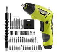 DEWINNER Electric Cordless Screwdriver, Drill Driver Set, USB 3.6V 3N·m Max Torque with 1300 mAh Battery & 45 Piece Screwdriver and Wood Bit Assortment