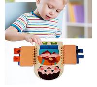 Dewireaey Buckle Board | Basic Life Skills Board | Learn to Zip, Lace and Buckle, Educational Wood Toy For Daycare Car Play Kindergarten Travel Home Preschool