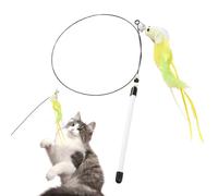 Dewireaey Cat Play Tile, 80 cm Interactive Realistic Game | Colourful Colours Play Fishing Rod - For Enrichment Home Indoor Movement Playtime Daily Binding Routine Relaxation Kitten