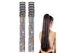 Dewireaey Clip In Hair Tinsel - Glitter Tinsel Accessories,Styling Hair Extensions - for Women Girls Daily Gathering Commuting Costume Celebration Party Cosplay Festival Birthday Holiday