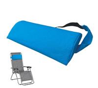 Dewireaey Deck Chair Head Cushion, Sun Lounger Neck Support Pillow, Headrest Support Cushion With Adjustable Hook And Loop Fasteners, Recliner Lounge Chair For Patio Garden, 37×17 CM
