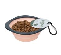 Dewireaey Foldable Dog Bowl for Water | Portable Pet Bowls for On the Go | Pet Supplies Automatic Feeder with Carabiner Hook, Food and Water Bowl for Camping, Hiking, Walking