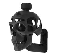 Dewireaey Helmet holder, helmet stand in skull shape - for storage and presentation in the living room, garage, cellar and garden