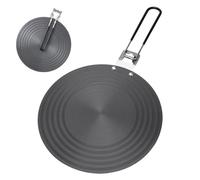 Dewireaey Induction Adapter Plate for Cooking, 24 cm Hob Induction Converter Disc - Heat Distributing with Folding Handle for Stove Top Heating Plate Cast Iron Cooking Ceramic Coffee Machine