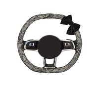 Dewireaey Lace Steering Wheel Cover, 38 cm Bow Design Car Accessories - Car Steering Wheel Protector | For Women Mothers City Traffic Daily Commuting Road Trip Highway School Away Saloon